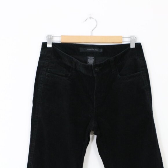 *Calvin Klein Jeans Black Mid Rise Skinny Leg Corduroy Pant - Picture 4 of 8